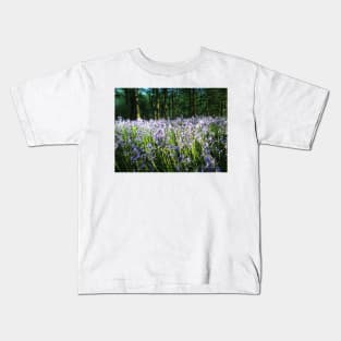 Bluebell Evening Walk Kids T-Shirt